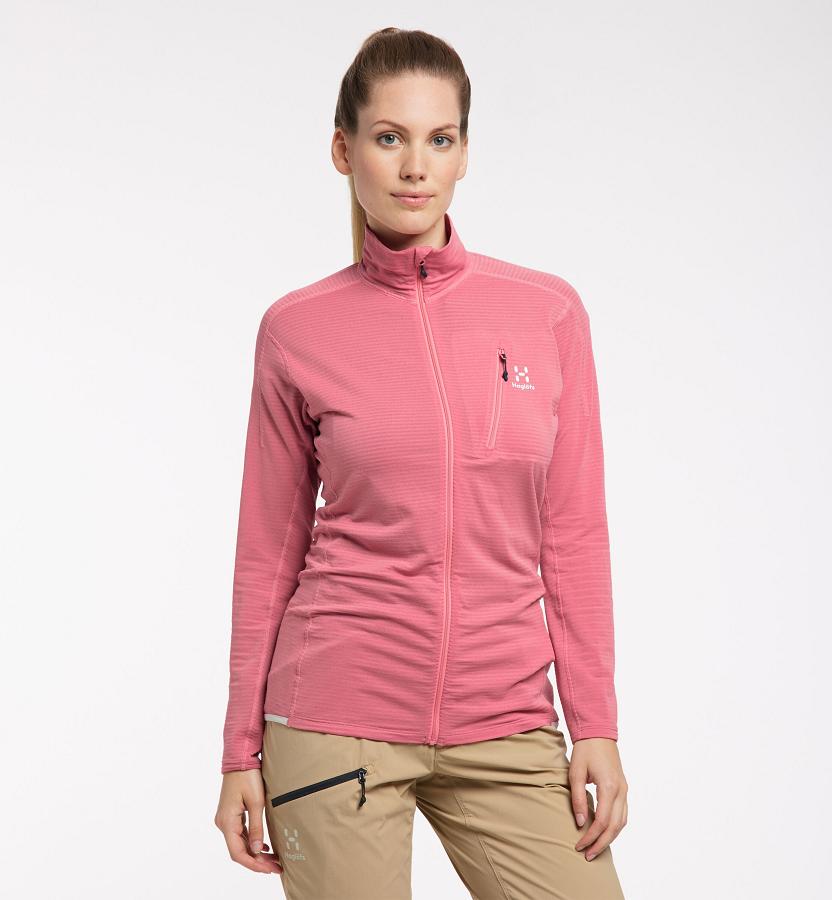 Haglöfs Womens L.I.M Mid Layer Pink New Zealand 52308SBVR